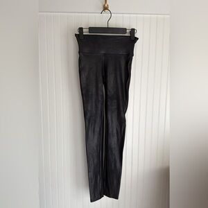 SPANX Black Faux Leather Leggings